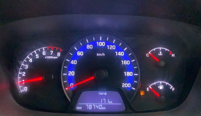2014 Hyundai Xcent S 1.2, Petrol, Manual, 78,740 km, Odometer Image