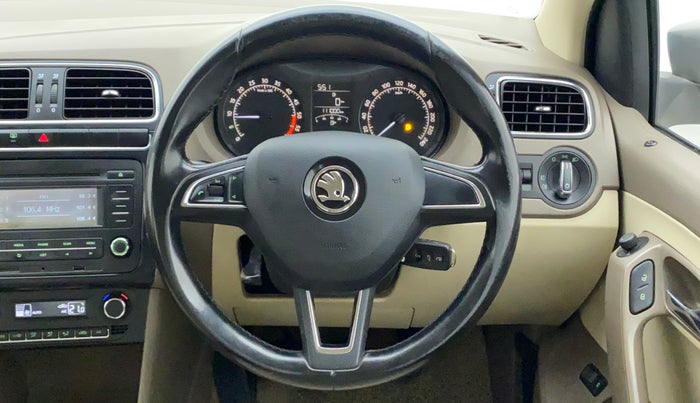 2015 Skoda Rapid 1.5 TDI CR ELEGANCE, Diesel, Manual, 1,10,999 km, Steering Wheel Close Up