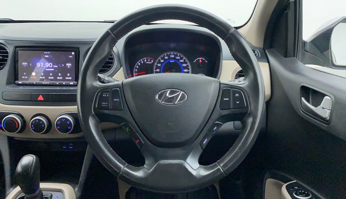 2016 Hyundai Grand i10 1.2 ASTA (O) AT, Petrol, Automatic, 53,100 km, Steering Wheel Close Up