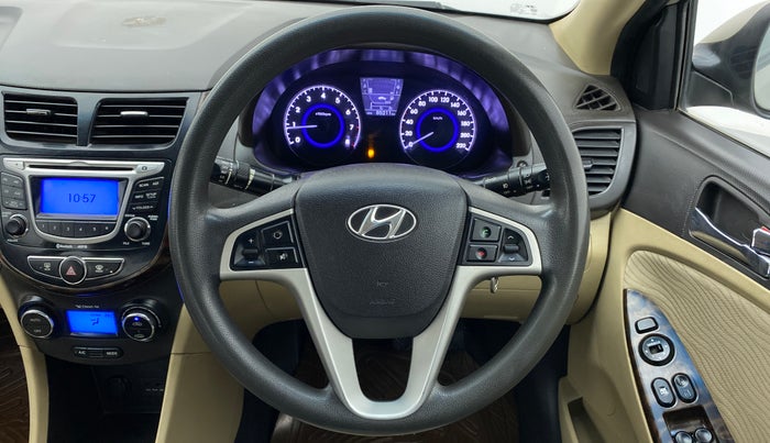 2013 Hyundai Verna FLUIDIC 1.6 SX VTVT, Petrol, Manual, 85,267 km, Steering Wheel Close Up