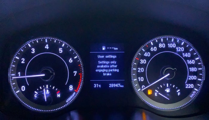 2019 Hyundai VENUE 1.0L Turbo GDI SX(O) MT, Petrol, Manual, 28,993 km, Odometer Image