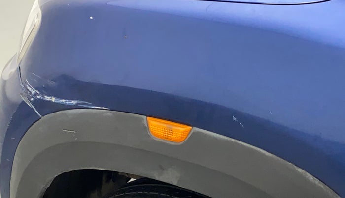 2019 Renault Kwid CLIMBER 1.0 AMT, Petrol, Automatic, 32,378 km, Left fender - Paint has minor damage