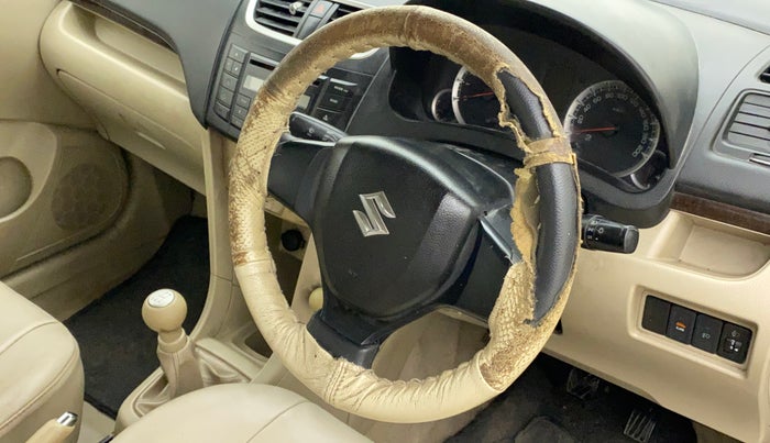 2012 Maruti Swift Dzire VXI, Petrol, Manual, 45,605 km, Steering wheel - Steering cover is minor torn