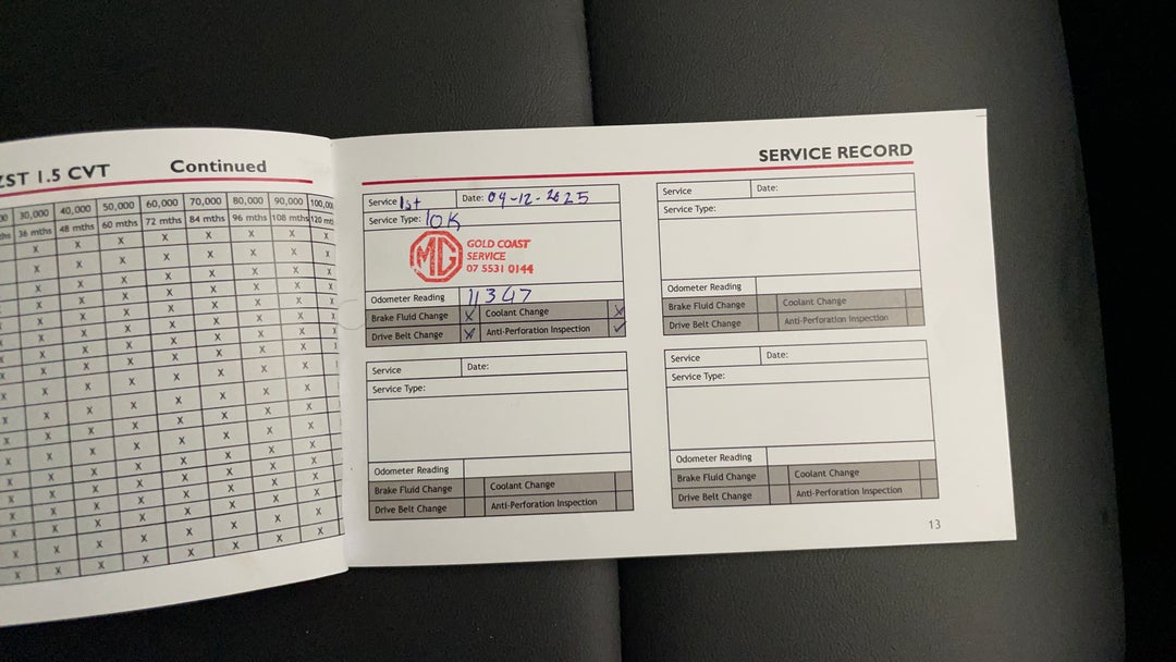 2024 MG Zst Vibe, Automatic, 15393 km, Service History