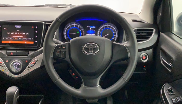 2021 Toyota Glanza V CVT, Petrol, Automatic, 12,500 km, Steering Wheel Close Up