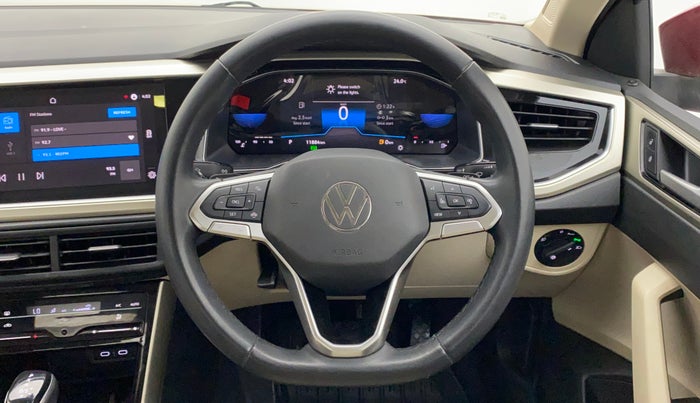 2022 Volkswagen VIRTUS TOPLINE TSI 1.0 AT, Petrol, Automatic, 11,880 km, Steering Wheel Close Up