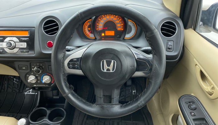 2014 Honda Brio S MT, Petrol, Manual, 50,925 km, Steering Wheel Close Up