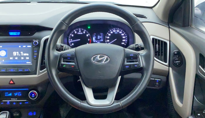 2016 Hyundai Creta SX PLUS AT 1.6 PETROL, Petrol, Automatic, 74,364 km, Steering Wheel Close Up