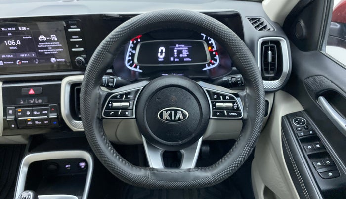 2021 KIA SONET HTX 1.0 IMT, Petrol, Manual, 11,777 km, Steering Wheel Close Up