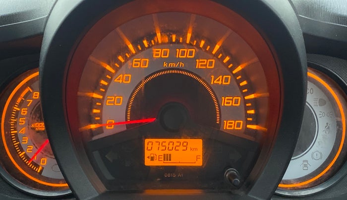 2014 Honda Brio S MT, Petrol, Manual, 75,029 km, Odometer Image