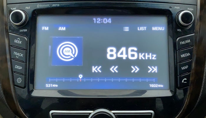 2016 Hyundai Verna 1.6 CRDI SX, Diesel, Manual, 1,15,155 km, Infotainment System