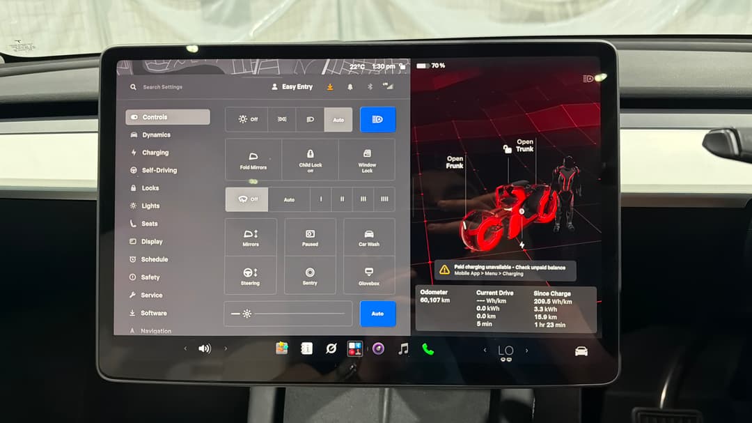 2023 Tesla Model Y Rear-wheel Drive, Automatic, 60107 km, Utility Switches/Buttons