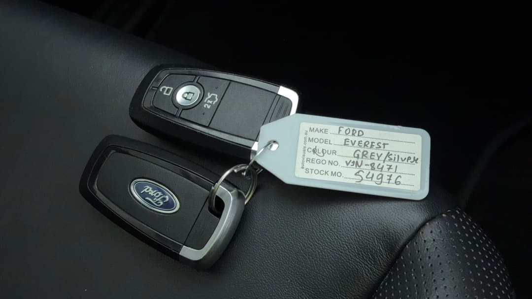 2021 Ford Everest Sport (4WD), Automatic, 83746 km, Key Close-up