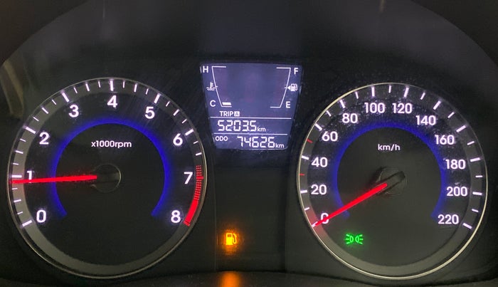 2014 Hyundai Verna FLUIDIC 1.4 VTVT CX, Petrol, Manual, 74,895 km, Odometer Image