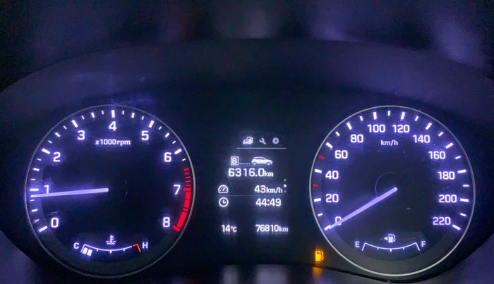 2016 Hyundai Elite i20 ASTA 1.2 (O), Petrol, Manual, 76,810 km, Odometer Image