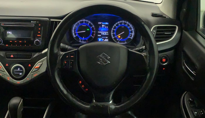2017 Maruti Baleno ZETA CVT PETROL 1.2, Petrol, Automatic, 77,562 km, Steering Wheel Close Up