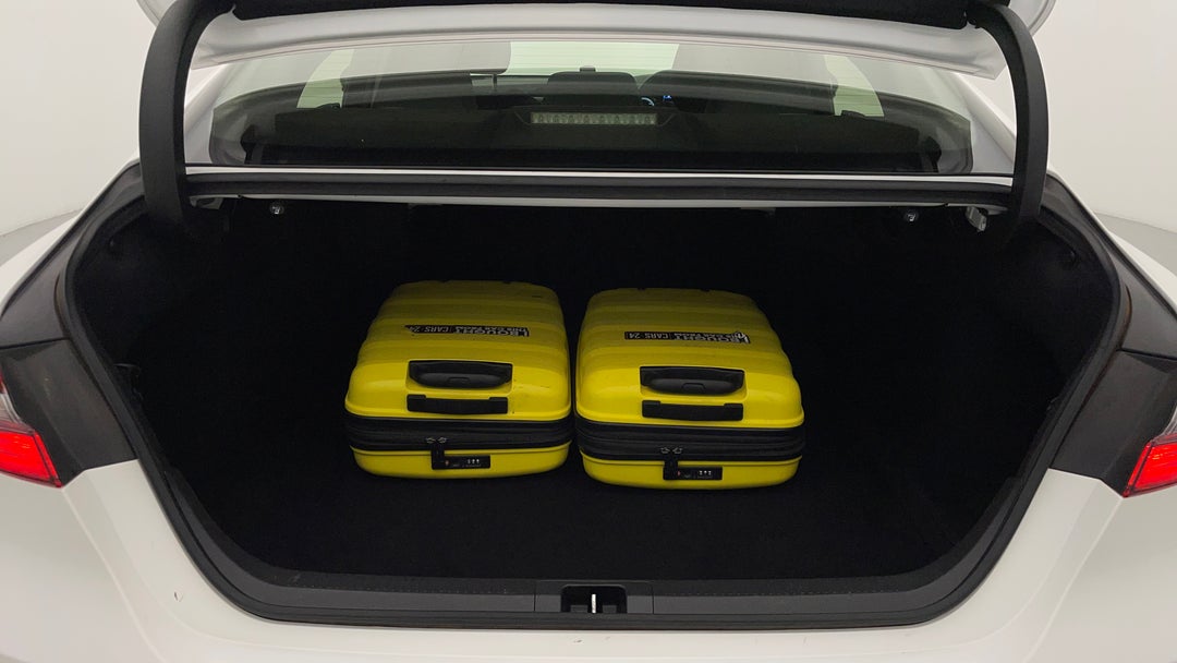 Boot Inside View with Luggage