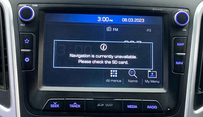 2019 Hyundai Creta 1.6 SX (O) VTVT, Petrol, Manual, 60,781 km, Infotainment system - GPS Card not working/missing