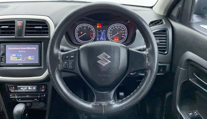 2020 Maruti Vitara Brezza VXI AMT SHVS, Petrol, Automatic, 16,954 km, Steering Wheel Close Up