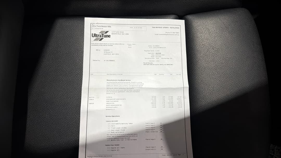 2018 Mercedes-benz GLA 180, Automatic, 55385 km, Service History