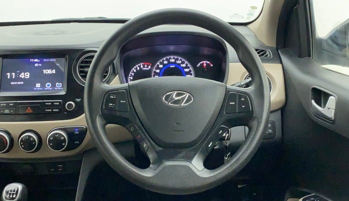 2017 Hyundai Grand i10 SPORTZ (O) 1.2 KAPPA VTVT, Petrol, Manual, 21,487 km, Steering Wheel Close Up