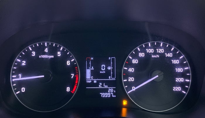 2019 Hyundai Creta 1.6 SX VTVT, Petrol, Manual, 80,066 km, Odometer Image