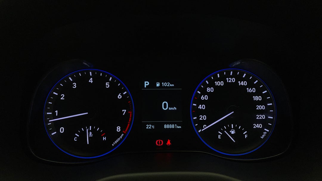 2019 Hyundai Kona Go (fwd), Automatic, 88881 km, Odometer View