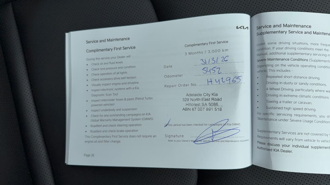 2025 Kia Ev5 Gt-line AWD Lr, Automatic, 11330 km, Service History