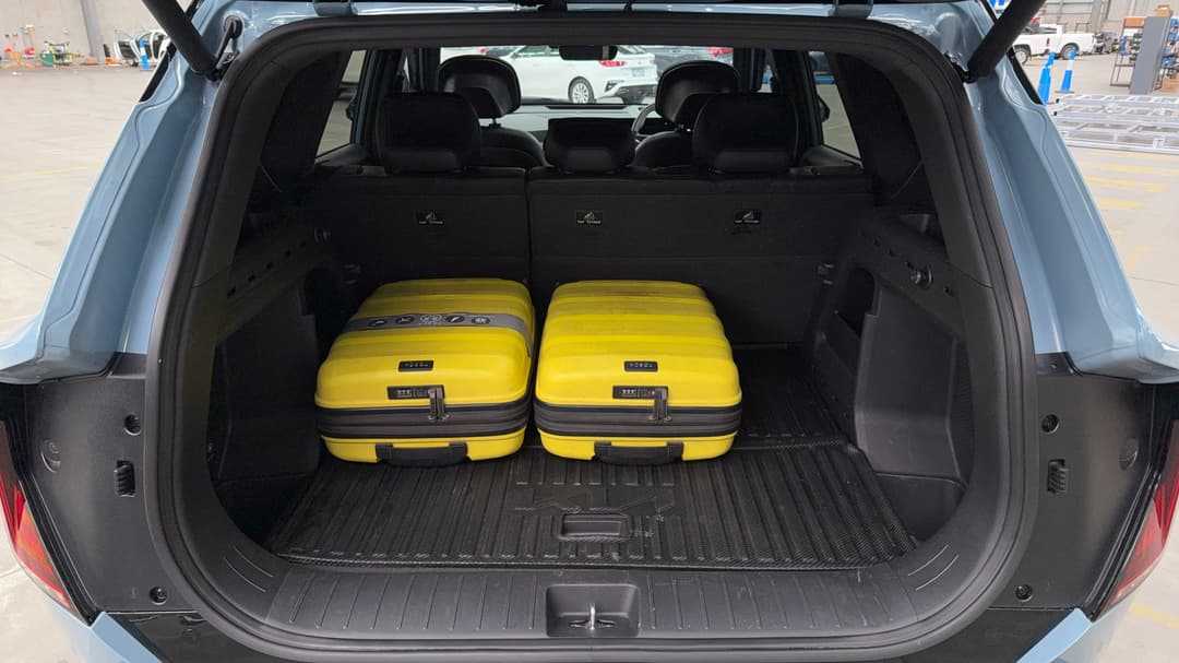 2025 Kia Ev5 Gt-line AWD Lr, Automatic, 11330 km, Boot Inside View with Luggage