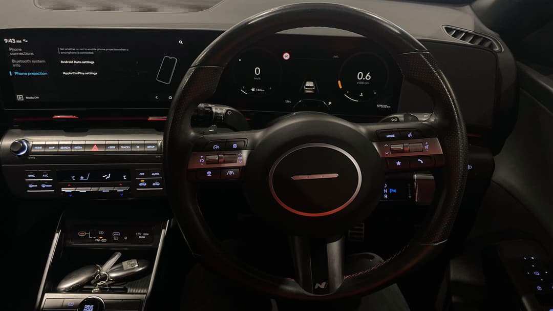 2023 Hyundai Kona N Line, Automatic, 57532 km, Steering Wheel Close-up