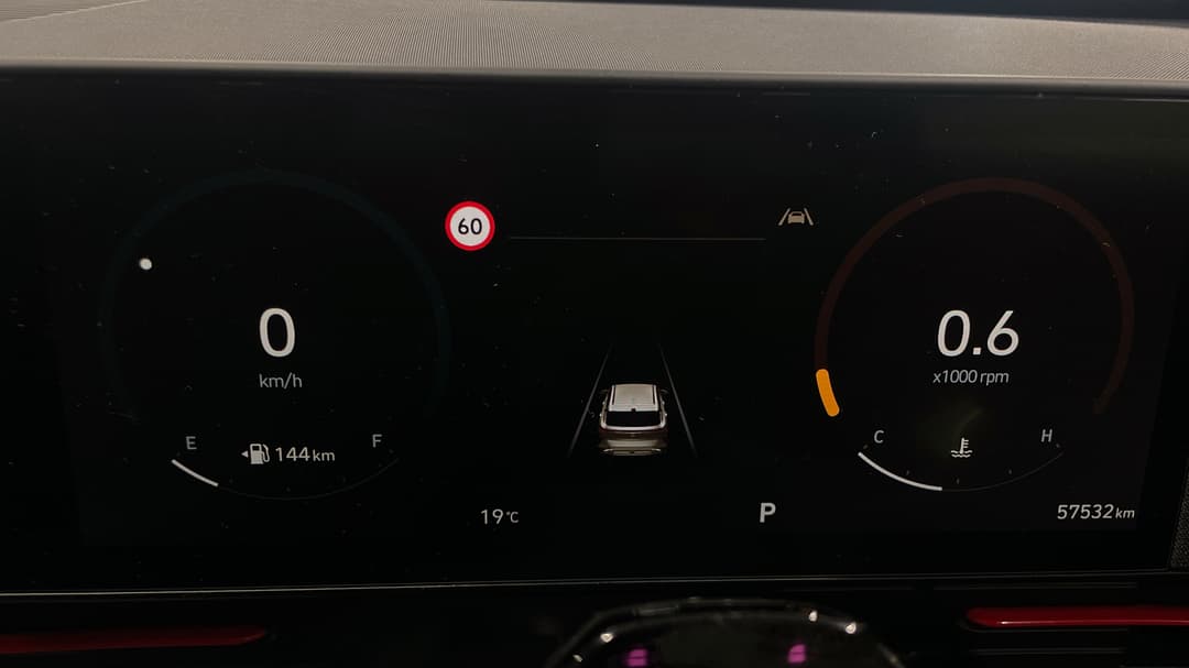 2023 Hyundai Kona N Line, Automatic, 57532 km, Odometer View
