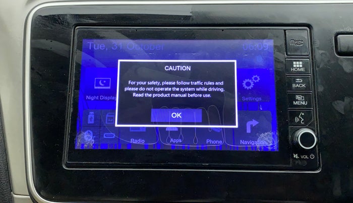 2017 Honda City 1.5L I-VTEC V MT, Petrol, Manual, 55,234 km, Infotainment system - Touch screen not working