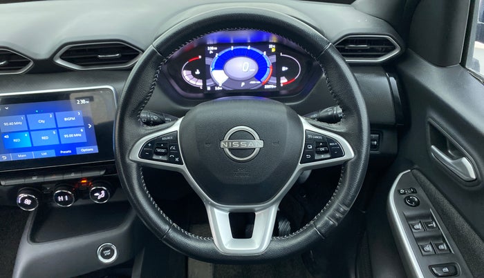 2021 Nissan MAGNITE XV TURBO CVT DUAL TONE, Petrol, Automatic, 25,870 km, Steering Wheel Close Up
