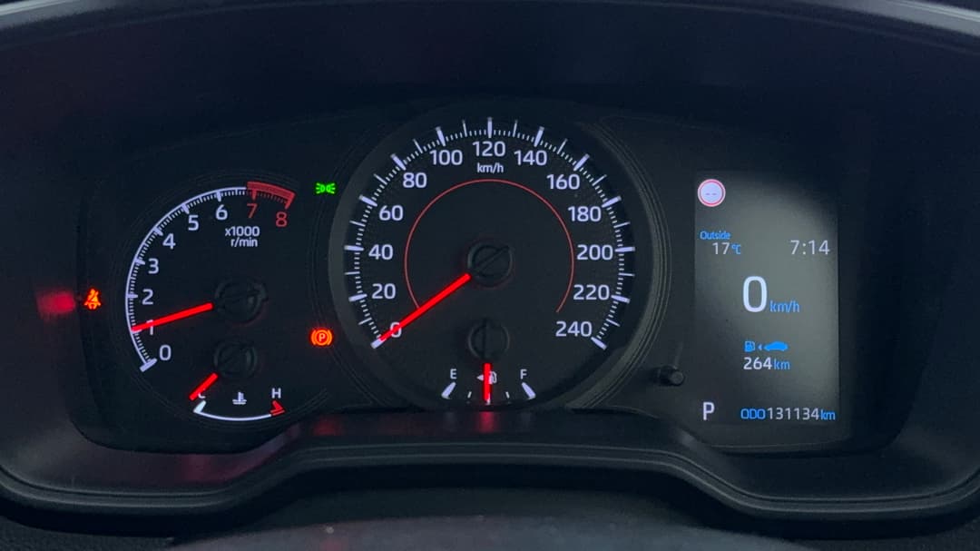 2020 Toyota Corolla Ascent Sport, Automatic, 131134 km, Odometer View