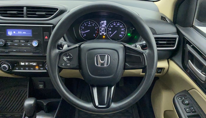 2018 Honda Amaze 1.2 V CVT I VTEC, Petrol, Automatic, 67,493 km, Steering Wheel Close Up