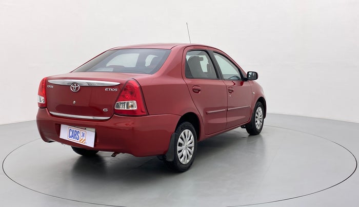 2012 Toyota Etios G, Petrol, Manual, 62,781 km, Right Back Diagonal