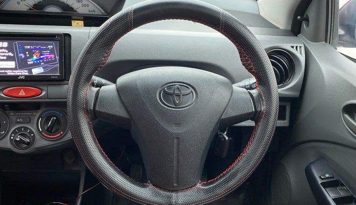 2012 Toyota Etios G, Petrol, Manual, 62,781 km, Steering Wheel Close Up