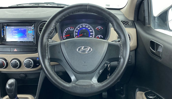 2017 Hyundai Grand i10 MAGNA AT 1.2 KAPPA VTVT, Petrol, Automatic, 40,993 km, Steering Wheel Close Up