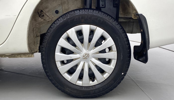 2011 Toyota Etios G, Petrol, Manual, 85,630 km, Left Rear Wheel