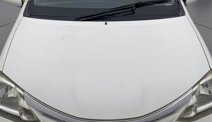 2011 Toyota Etios G, Petrol, Manual, 85,630 km, Bonnet (hood) - Slightly dented