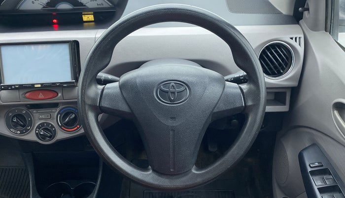 2011 Toyota Etios G, Petrol, Manual, 85,630 km, Steering Wheel Close Up