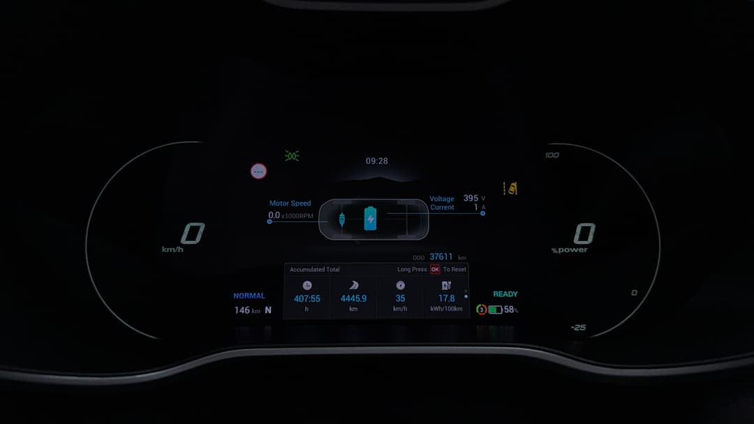 2022 MG ZS EV Essence, Automatic, 37611 km, Odometer View