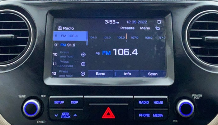 2018 Hyundai Grand i10 SPORTZ AT 1.2 KAPPA VTVT, Petrol, Automatic, 51,454 km, Infotainment System
