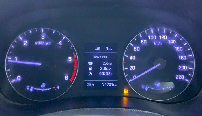2018 Hyundai Creta 1.6 SX (O) CRDI, Diesel, Manual, 71,917 km, Odometer Image