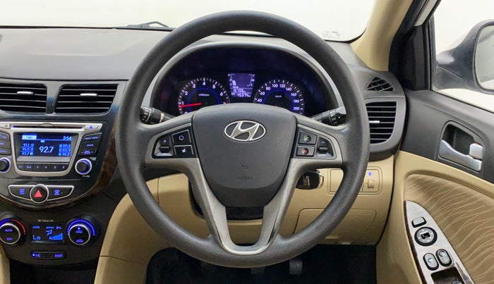 2015 Hyundai Verna FLUIDIC 4S 1.6 VTVT S, Petrol, Manual, 45,374 km, Steering Wheel Close Up