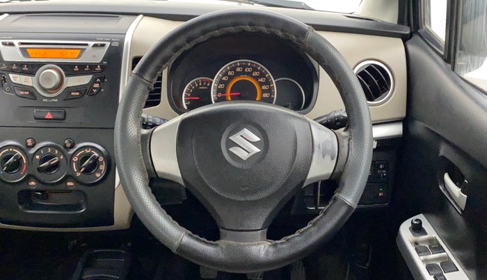 2014 Maruti Wagon R 1.0 VXI, Petrol, Manual, 40,855 km, Steering Wheel Close Up