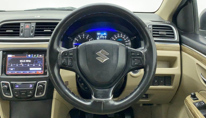 2018 Maruti Ciaz ALPHA 1.5 MT VTVT SHVS, Petrol, Manual, 44,864 km, Steering Wheel Close Up