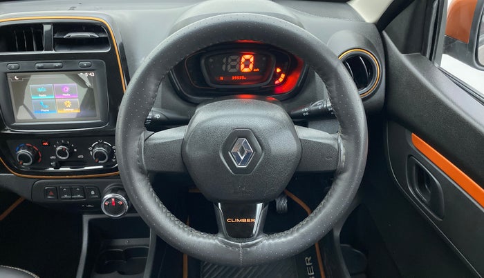 2019 Renault Kwid CLIMBER 1.0 AMT, Petrol, Automatic, 39,595 km, Steering Wheel Close Up