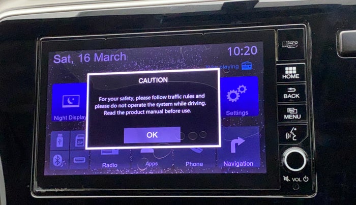 2017 Honda City 1.5L I-VTEC VX CVT, Petrol, Automatic, 65,929 km, Infotainment system - Touch screen not working