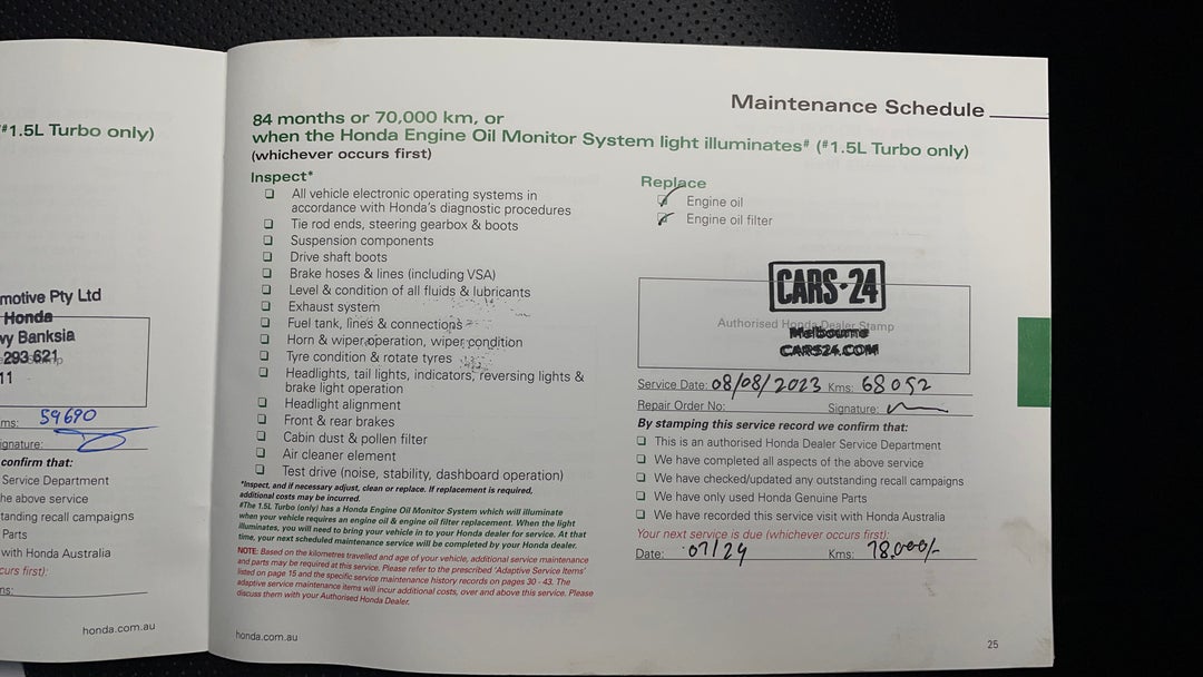 2017 Honda Civic Rs, Automatic, 68053 km, Service History